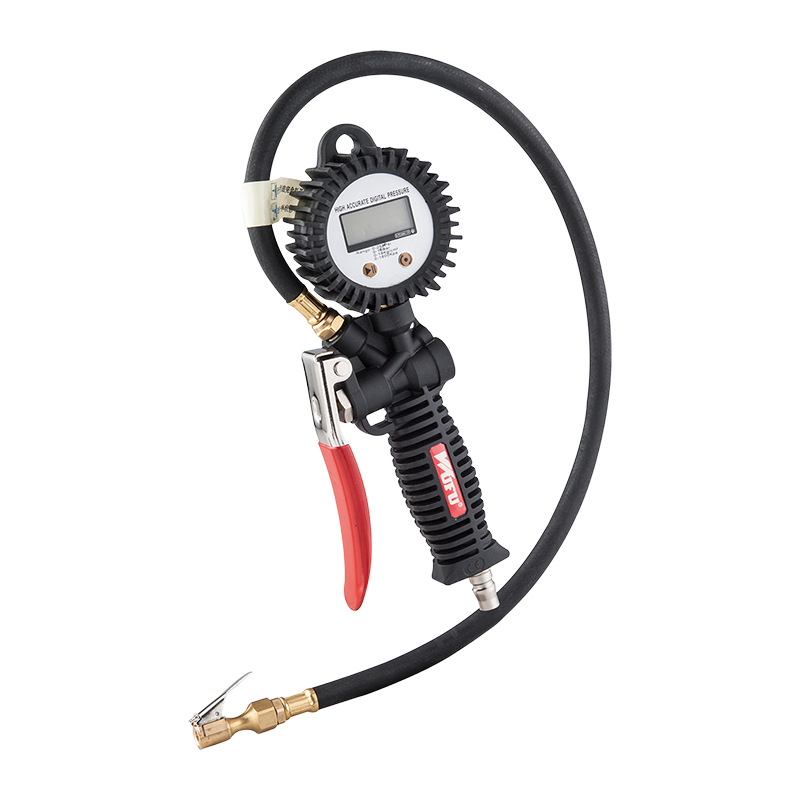 Pistola de presión de neumáticos personalizada manifiesta digital de neumáticos manómetro de neumáticos inflado herramienta de inflado para detectar manómetro de neumáticos manómetro