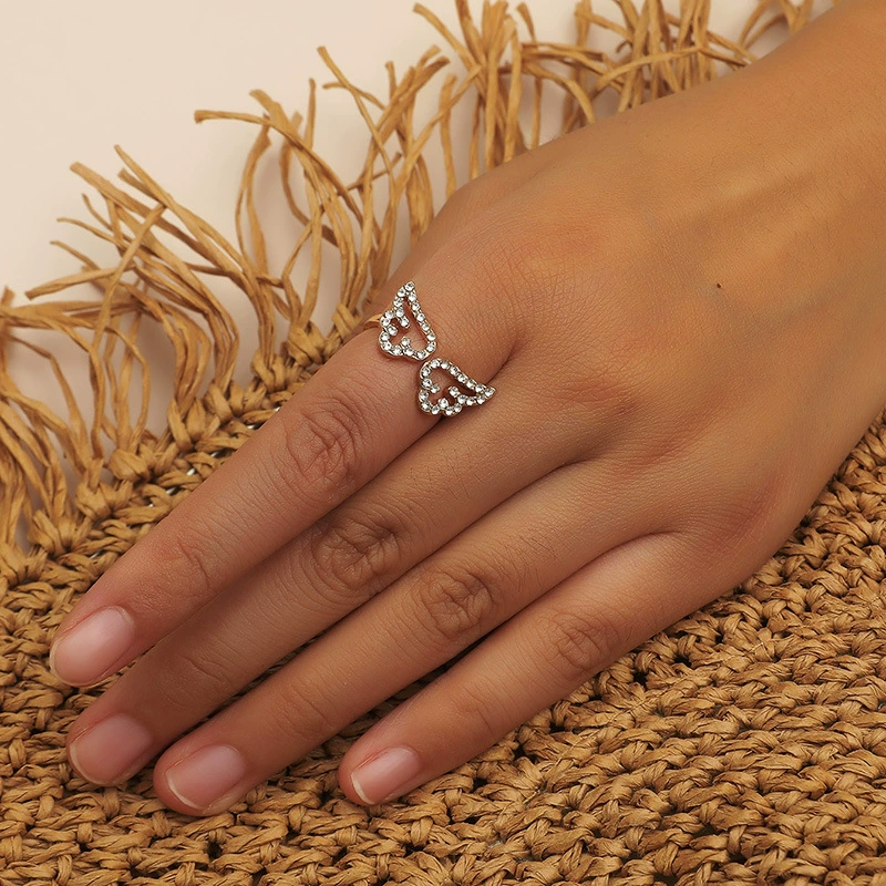 Adjustable Zircon Ring, Korean Style, Micro Inlay, One Size Fits All