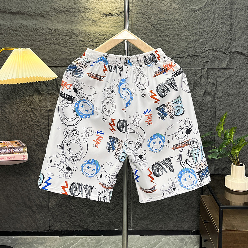 Shorts de plage imprimés pour homme coupe ample séchage rapide_voghion.com