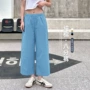 新款春秋水洗宽松女裤子