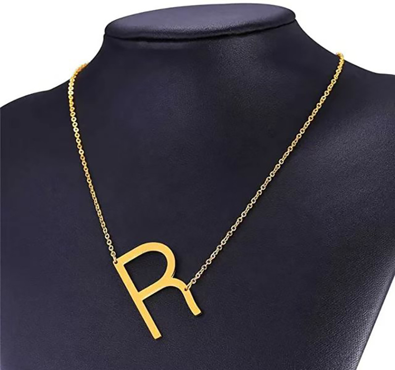 1 Piece Fashion Letter Stainless Steel Plating Necklace display picture 4