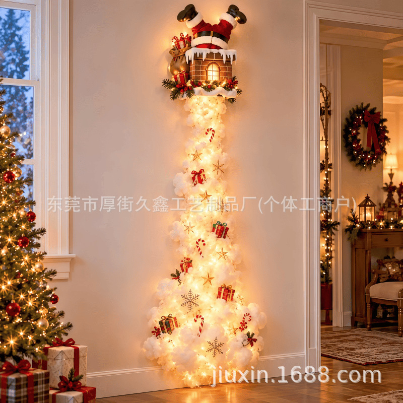 Decoración de Pared del Nacimiento Luminosa de Acrílico con Control Remoto para Hogar en Navidad