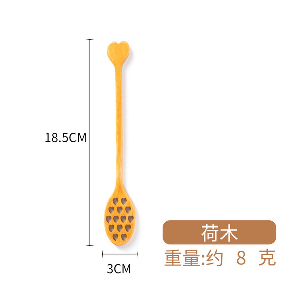 Wooden creative coffee cartoon mixing stick for home use