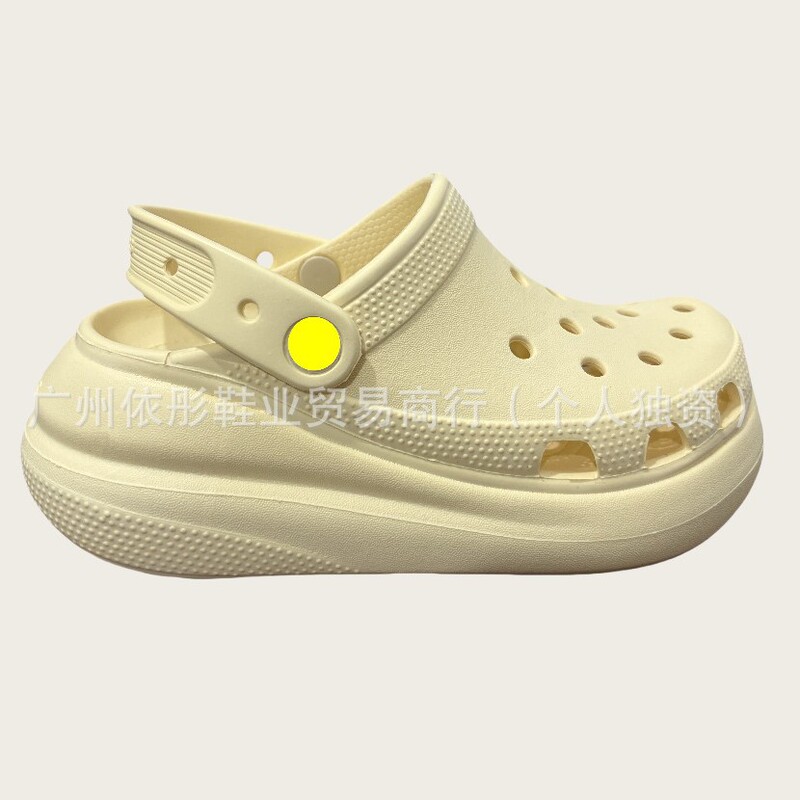 Summer Puff Cloud Clogs for Women 2024 New Thick-Soled Height-Increasing Non-Slip Sandals Outdoor Non-Slip Closed-Toe Slippers
