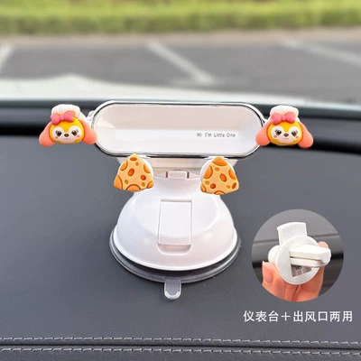 Dew Car Phone Holder: Car phone holder - cheese-pancake-holder-dual-use-for-dashboard-and-air-outlet