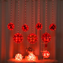 LED灯串圣诞婚礼节日装饰灯串 婚庆房酒店生日宴会照片挂件窗帘灯