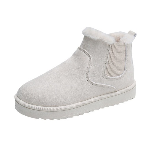 2025 Thickened and Fleece-lined Plus Size Winter Fashion Warm One-Piece Boots Cotton Shoes Women Snow Boots