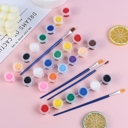 6-in-1 Acrylic Paint Set for Kids DIY Doodle Painting Art Supplies Coloring and Creation Kit