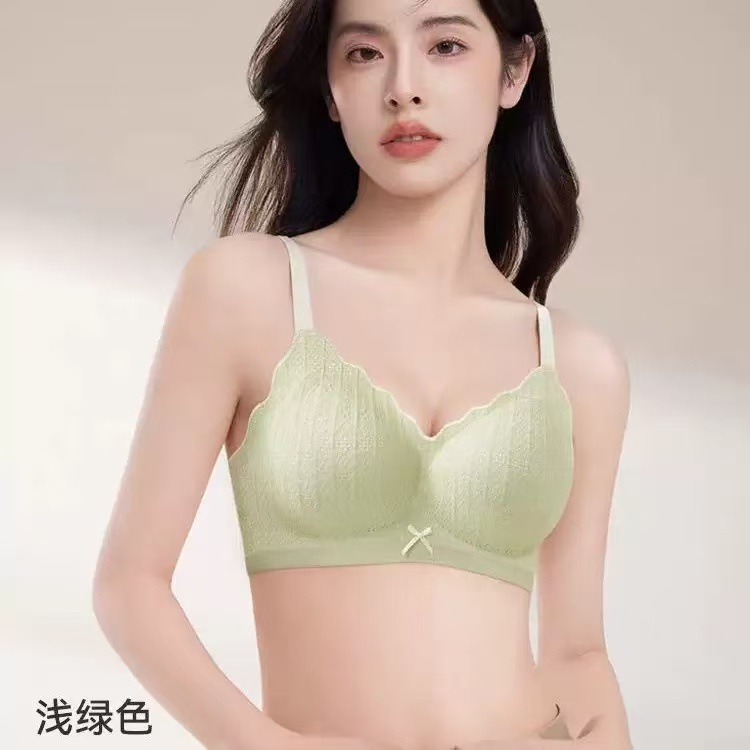 无痕裸感内衣女士2025新款爆款小胸聚拢无钢圈收副乳防下垂文胸罩|undefined