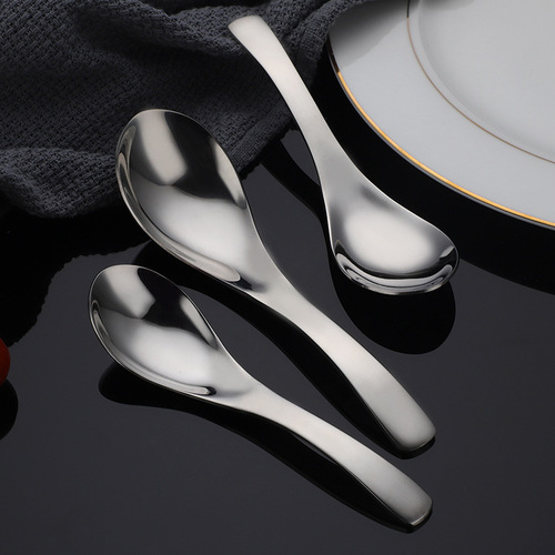 304 stainless steel spoon household soup spoon thickened small spoon adult rice spoon spoon stirring children's coffee spoon