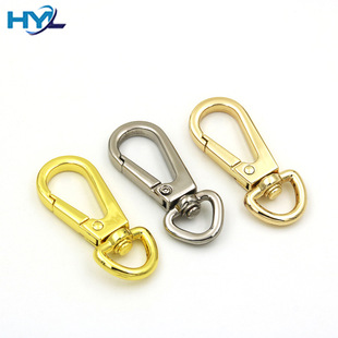 Wholesale High-Quality Hook Buckle Non-Fading Key Chain Hanging Plated Non-Fading Dog Buckle Chain Hook Buckle Alloy Bag Hanging Buckle