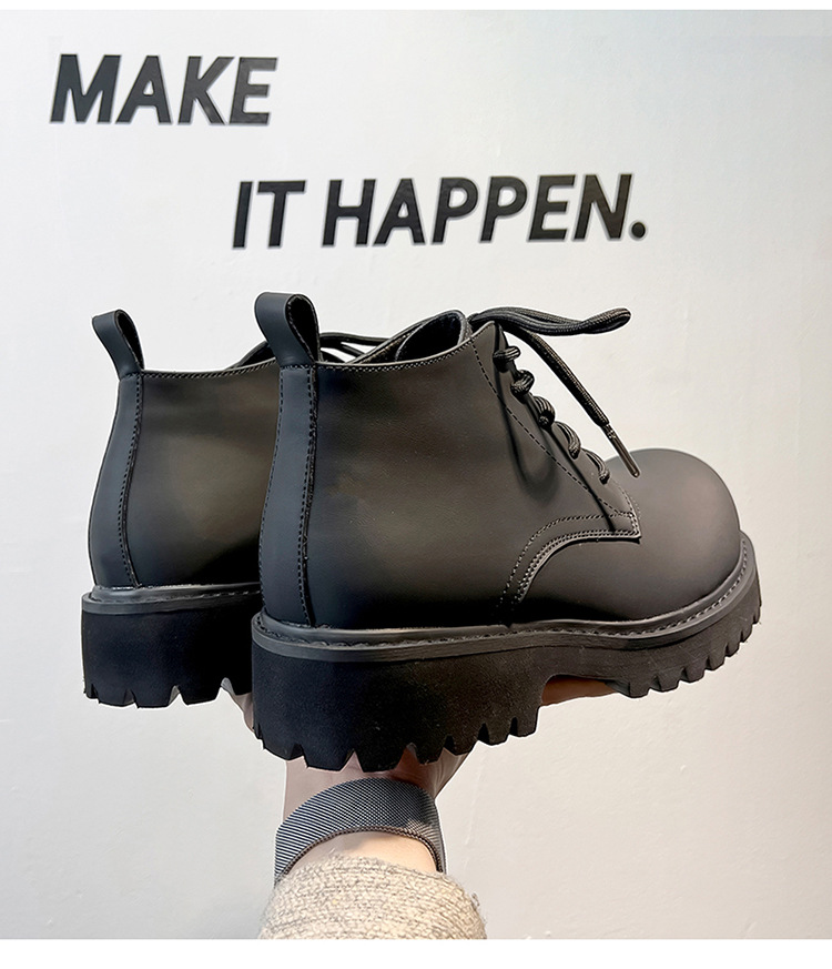 Herren Leder Chukka Boots Mit Dicker Sohle Im Arbeitsstil_voghion.com