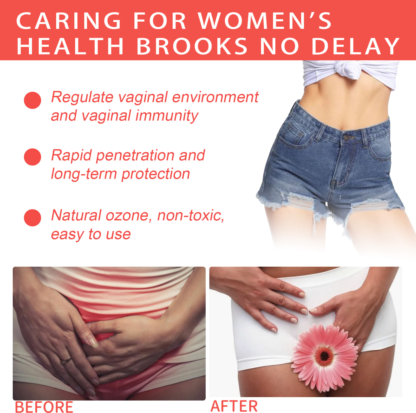 EELHOE Women's Body Cream Relieves Itching Discomforts Mild, Non irritating Cleaning and Odor Care_voghion.com