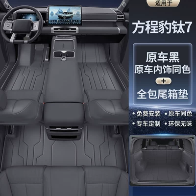 Trunk Mat — for Fang Cheng Bao Titanium - single-layer-model-original-car-interior-black-fully-enclosed-trunk-mat-other