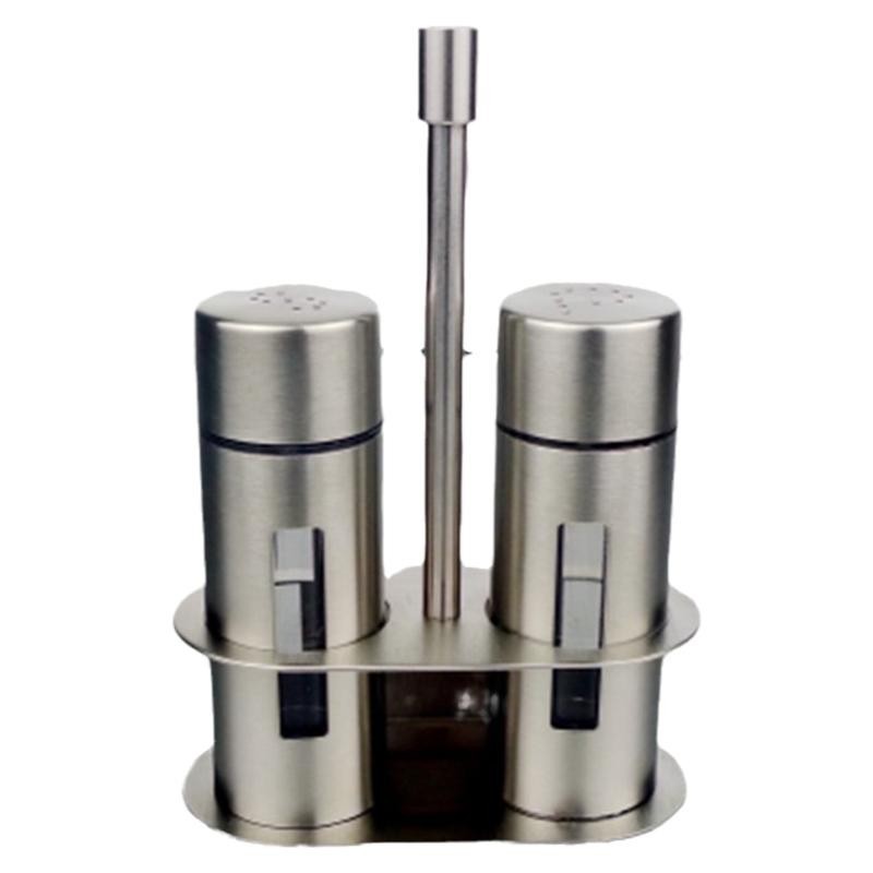 不锈钢调料瓶撒粉筒连座可视SP粉筒套装饭店餐厅酒店餐饮店商用