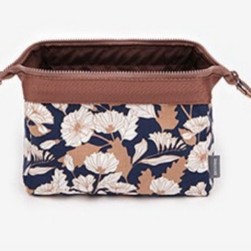 Bolsa de almacenamiento de algodón de moda multifuncional bolsa de almacenamiento portátil lindo bolsa de lavado de algodón marco de acero bolsa de cosméticos bolsa de lona