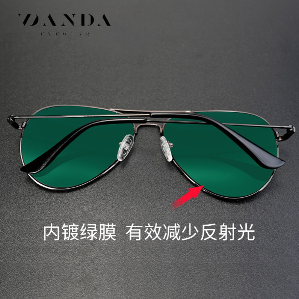 New concave sunglasses sunglasses S3025 inner green film driving…