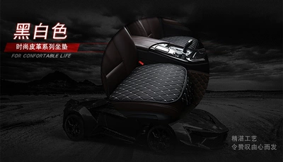 Seat cushion, seat cover: All Seasons, No Backrest, No - black-and-white-single-piece-with-pocket