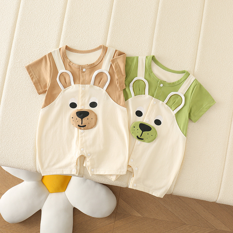 Children's thin summer cute three dimensional bodysuit for new born…