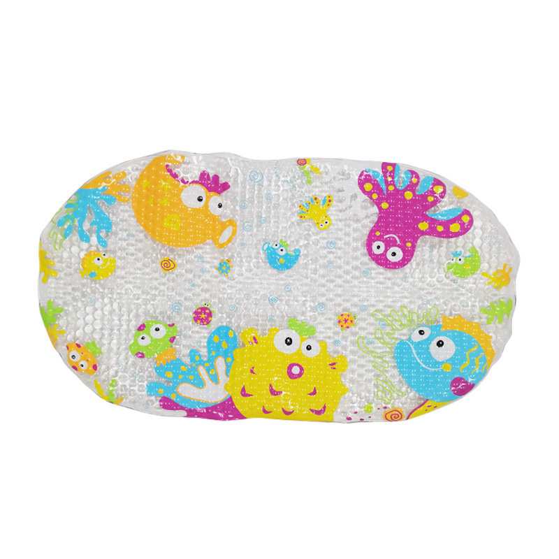 Patrón de impresión transfronteriza PVC baño antideslizante alfombra con adsorción Hotel ducha bañera alfombra de piso estera de piso de protección del medio ambiente fabricante