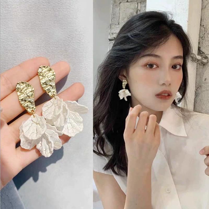 Серебряная игла, дизайн серьги, серебро 925 образец, японский и корейский, тренд сезона
