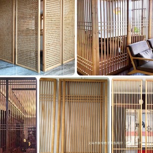 实木格栅屏风隔断客厅玄关镂空新中式吊顶仿古门窗木雕花格栅木作-阿里巴巴