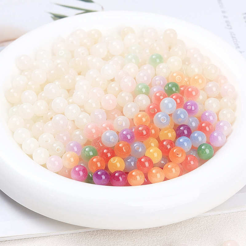 人鱼姬星曜8-10m光感变色树脂散珠子手工diy手链项链串珠饰品配件|undefined