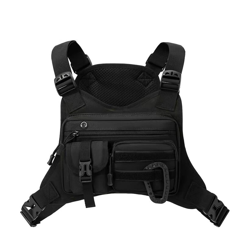 Spot Amazon Men's Tactical Chest Bag Outdoor Hunting Tactical Vest Outdoor Sports Cycling Vest Multifunctional
