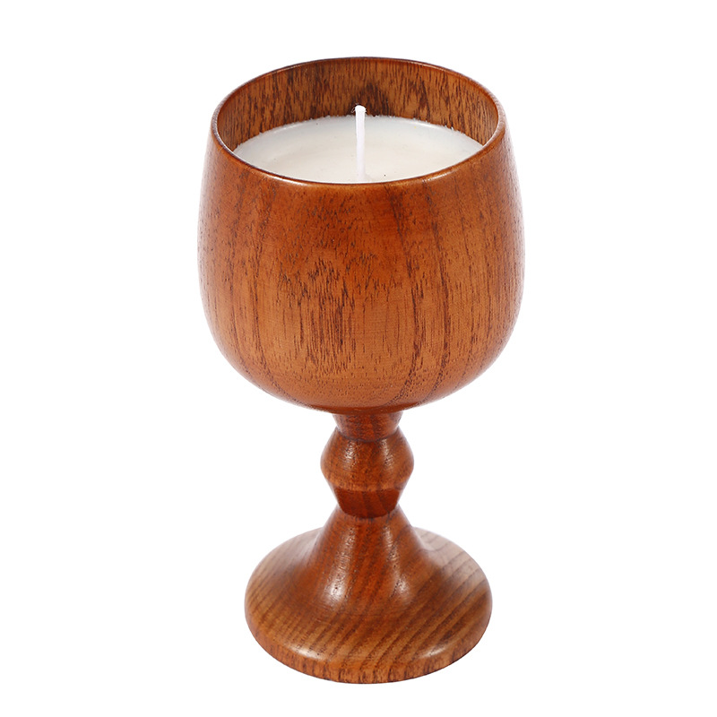 Duftkerze Im Holzbecher Als Kelch Für Romantisches Ambiente_voghion.com