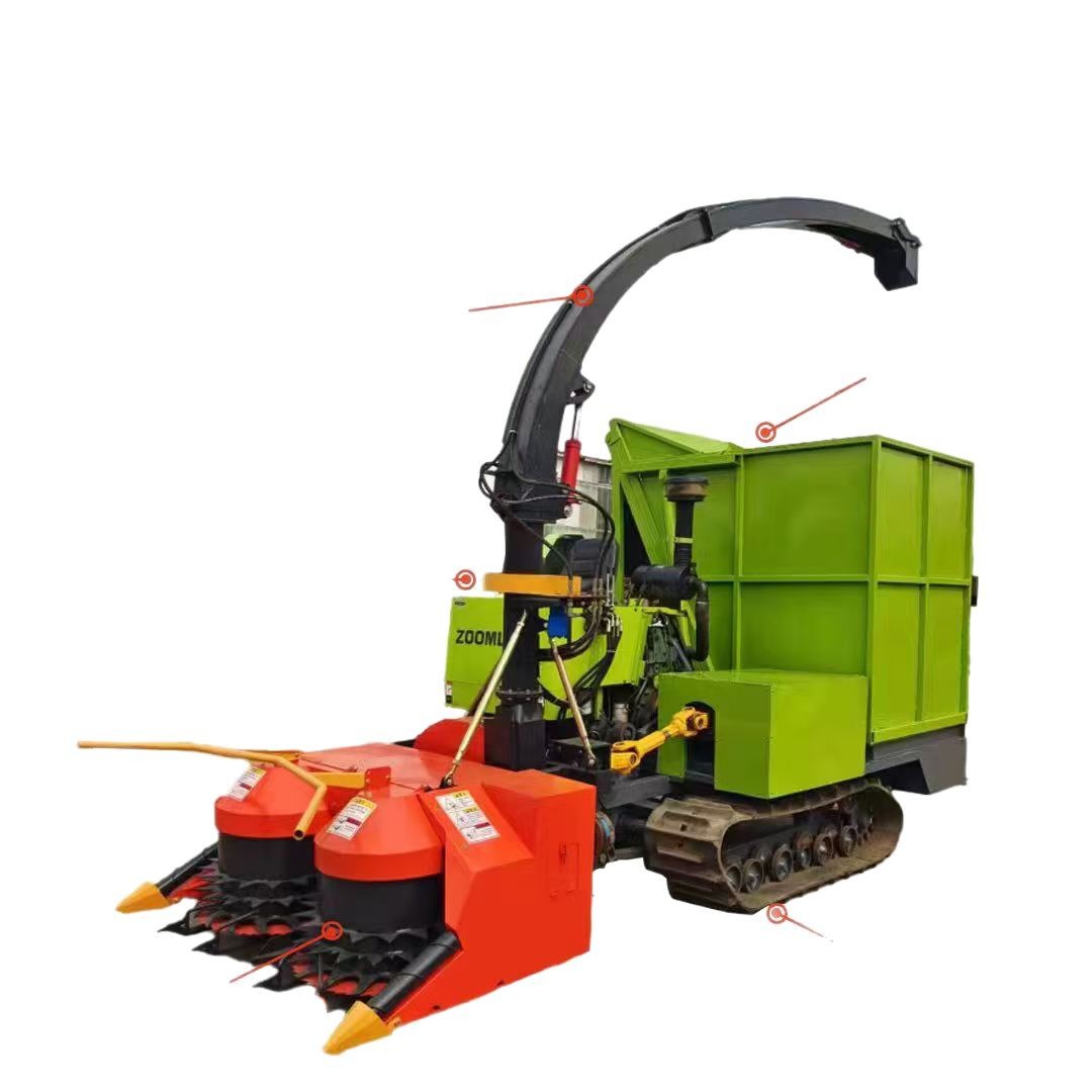 Mesa de corte de plataforma giratoria de alta velocidad cosechadora de trituración de forrajes