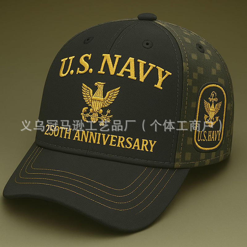 老鹰棒球帽250周年刺绣纪念帽南瓜鸭舌帽 250th Anniversary Cap|undefined