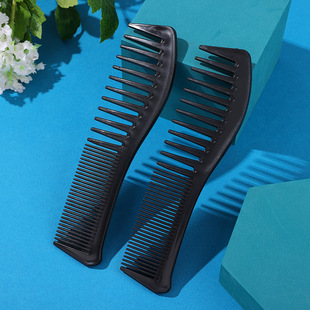 Cross-Border Amazon Hairdressing Comb, Multi-Functional Wet and Dry Styling Curling Comb, Large-Tooth Comb, Smooth Hair Wide-Tooth Plastic Comb