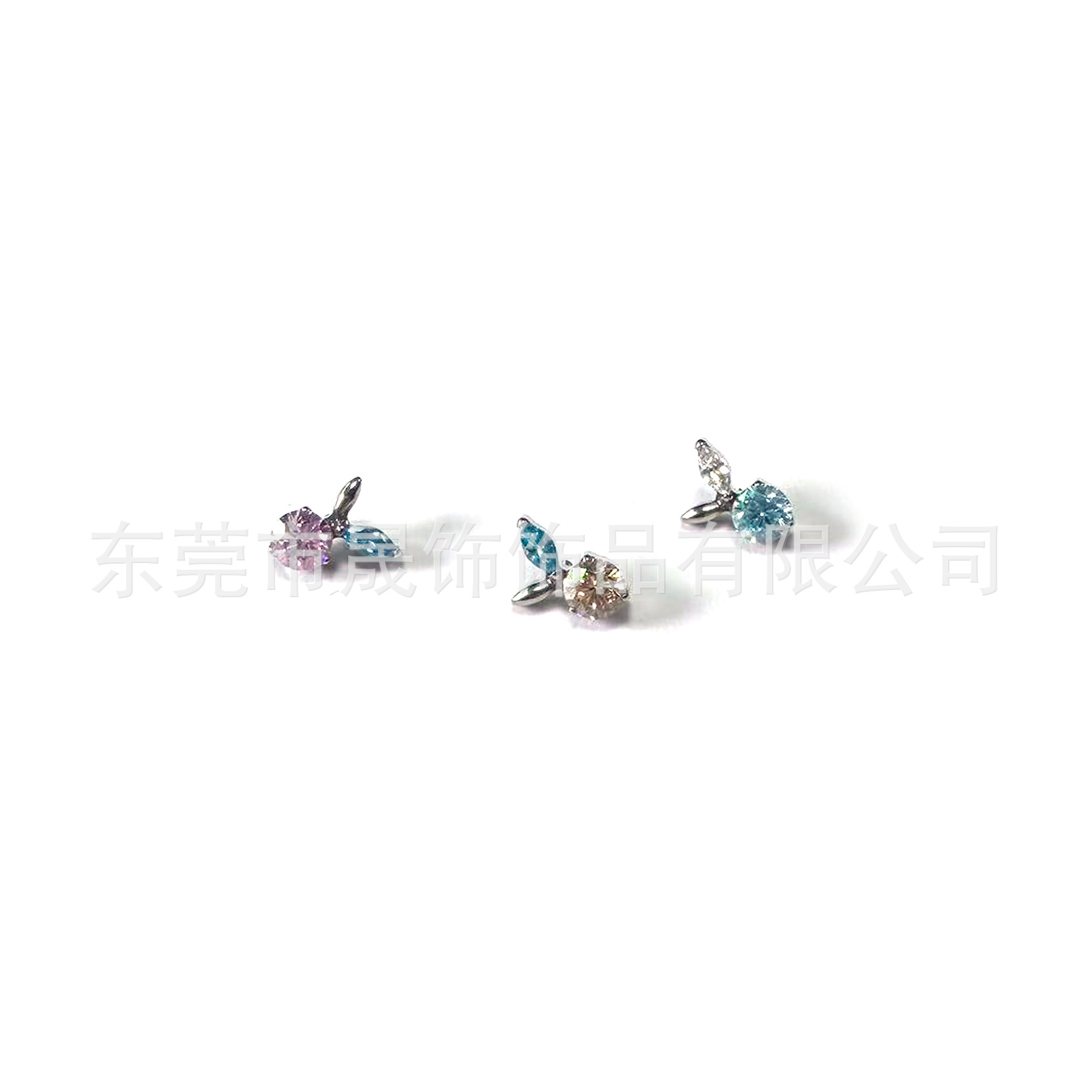 F136 Titanium Alloy 清新水果 Ear Stud Studded 5A圆 Zirconia Cubic Zirconia Helix Cartilage Stud G23 Titanium Internal Thread Piercing Jewelry