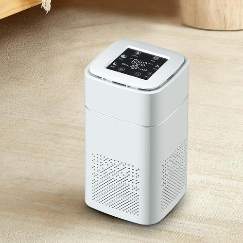 Desktop household air purifier Office smoke dust and odor removal negative ion digital display purifier Gift wholesale