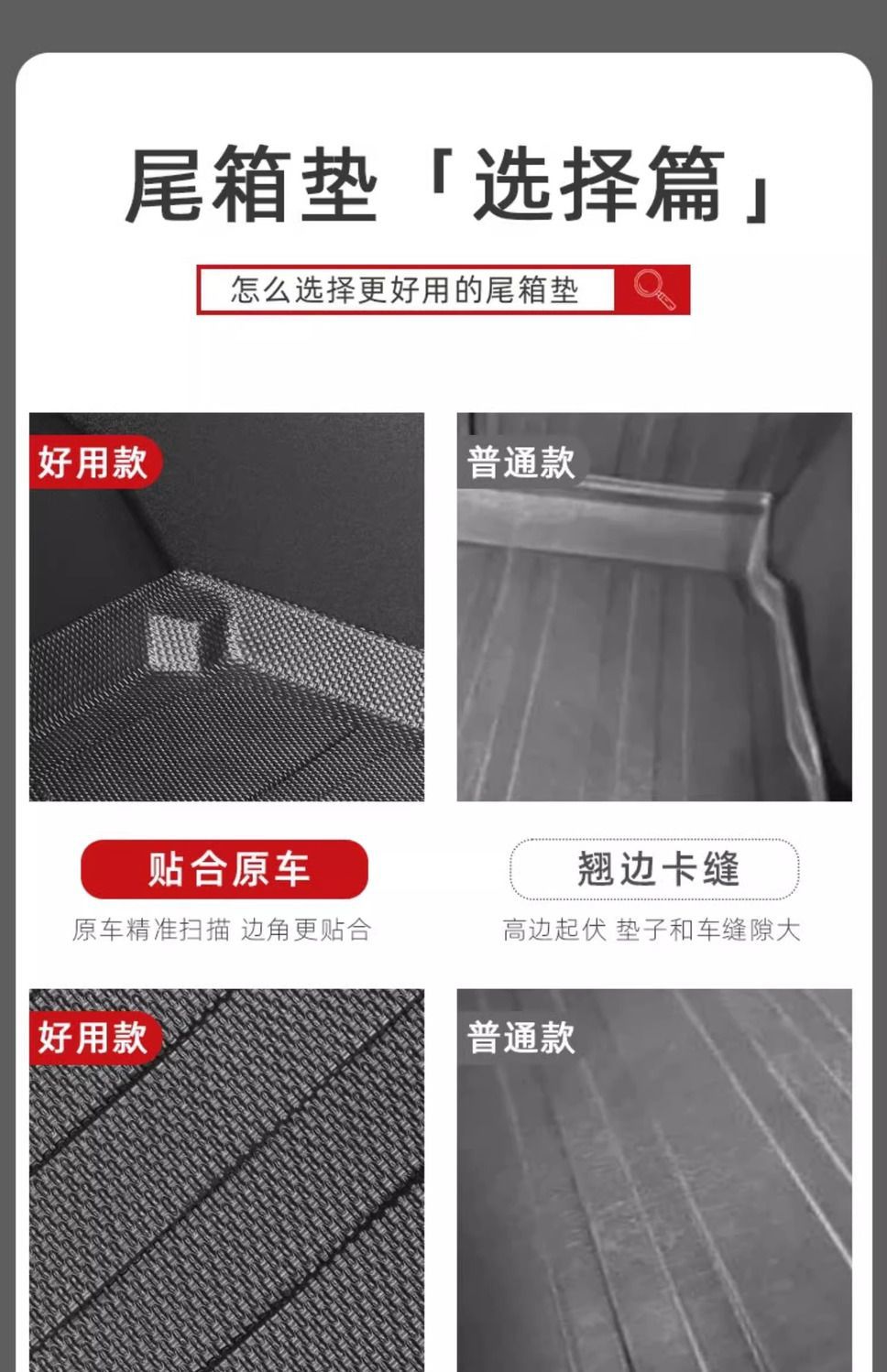 Suitable for Volkswagen Bora Trunk Mat Durable 25 TPE Encircling Trunk Mat 24 Auto Supplies Decoration New