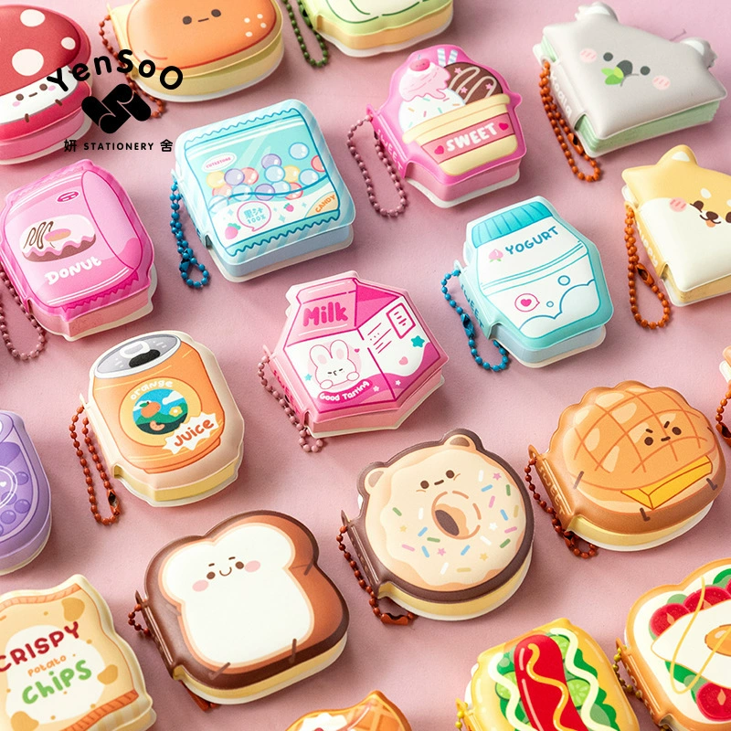 Мини-мультяшная декомпрессионная заметка с фасолью, снижающая стресс, удобный и портативный кулон для девочек и детей, милый и супер милый