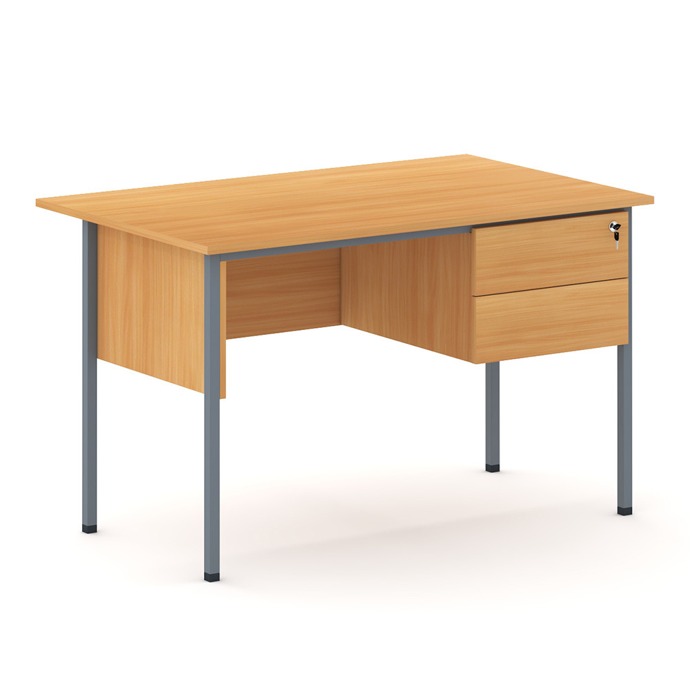 Mesa de oficina de personal de exportación muebles de oficina tablero de oficina una sola persona con cajones cerrados dos cajones escritorio de computadora