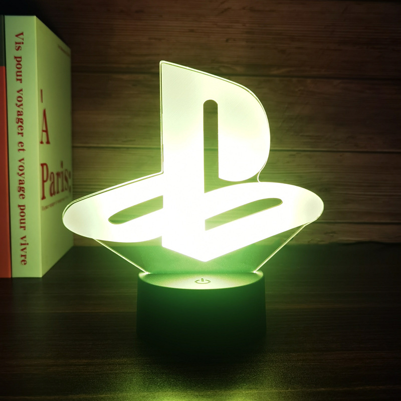 Lámpara 3D decorativa estilo gaming con diseño de mando