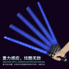 Star Wars Laser Sword Dual-Function Kids Rainbow Flashing Sword Sensory Light-Up Talking Toy Wholesale from Stall