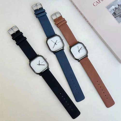 New Style Fashion Student Watch for Girls and Boys, Korean Version Square Ins Style Electronic Niche Luxury Quartz Watch