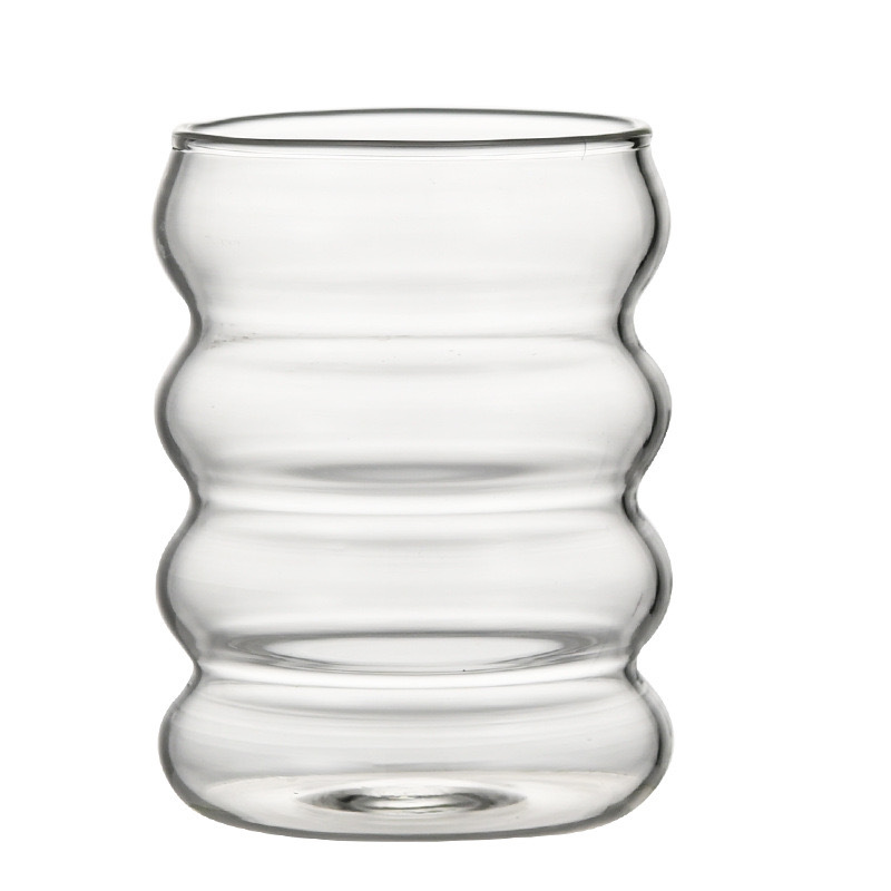 Estilo coreano ins mismo estilo Caterpillar Glass celebridad en línea taza de café hielo taza de latte americano hogar resistente al calor taza de agua image 7