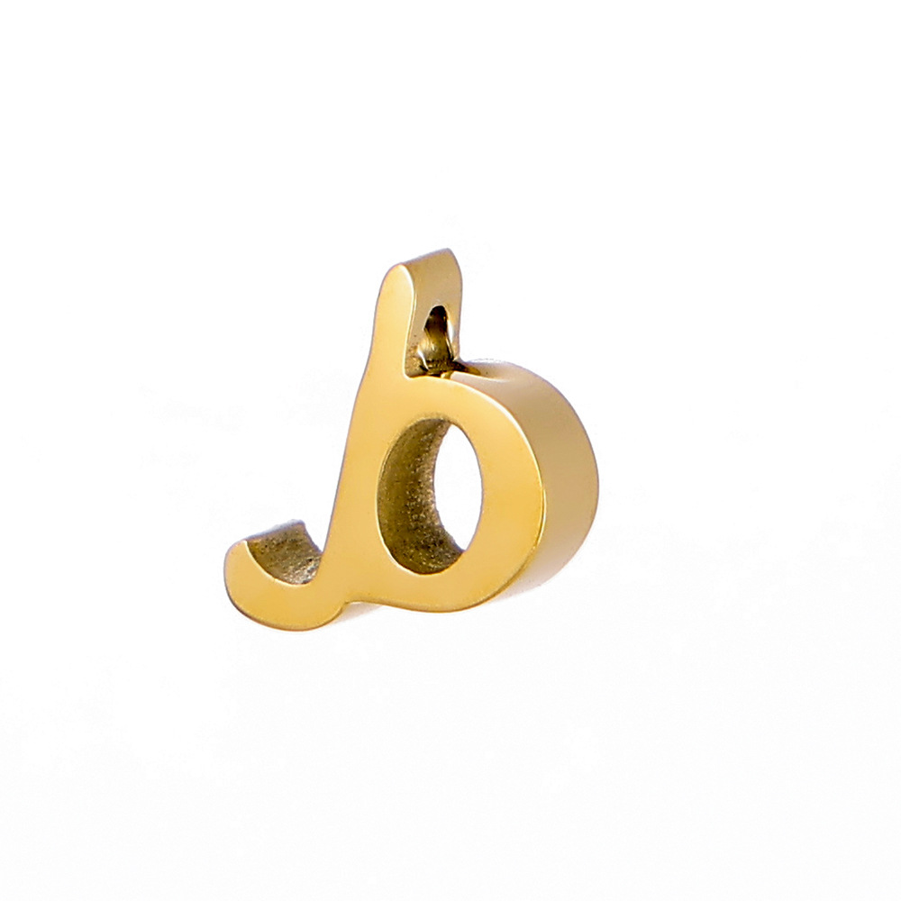 2g Weight Pendant, Chain Jewelry Making Type DIY Ornament Accessories Classification 1 Piece, 1 Set Quantity 304 Stainless Steel Material Letter Pattern All Seasons Season Polished Finish Plating Design Simple Style, Classic Style Style 1 Piece 1 Set 304 Stainless Steel Letter Polished Pendant Chain DIY Ornament Accessories 5