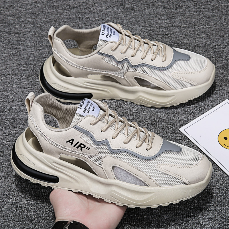 Sandalias de verano para hombres, deportes de ocio, zapatillas de playa antideslizantes, malla de conducción para hombres, arrastre de cabeza transpirable para hombres