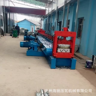 定制两波高速护栏成型机 公路护栏修复机设备 冷弯机  海驰厂家