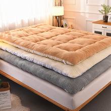 床垫软垫学生宿舍褥子家用被铺底冬季保暖毛毯棉絮垫背羊羔绒1米5
