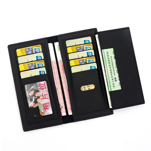 Men's Wallet, New Style, Large Capacity, Multiple Card Slots, Two-Tone Design, 30% Off, Men's Long Wallet