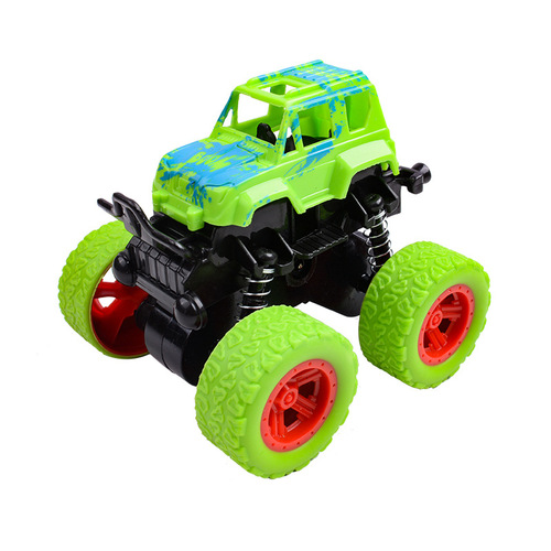 Street stall wholesale children's inertial four-wheel drive off-road vehicle, fall-resistant car, baby toy car, simulation model car