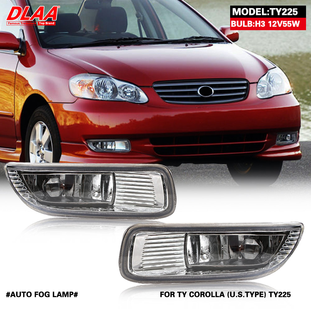 适用丰田03/04COROLLA卡罗拉前雾灯总成 防雾灯日间行车灯 前杠灯