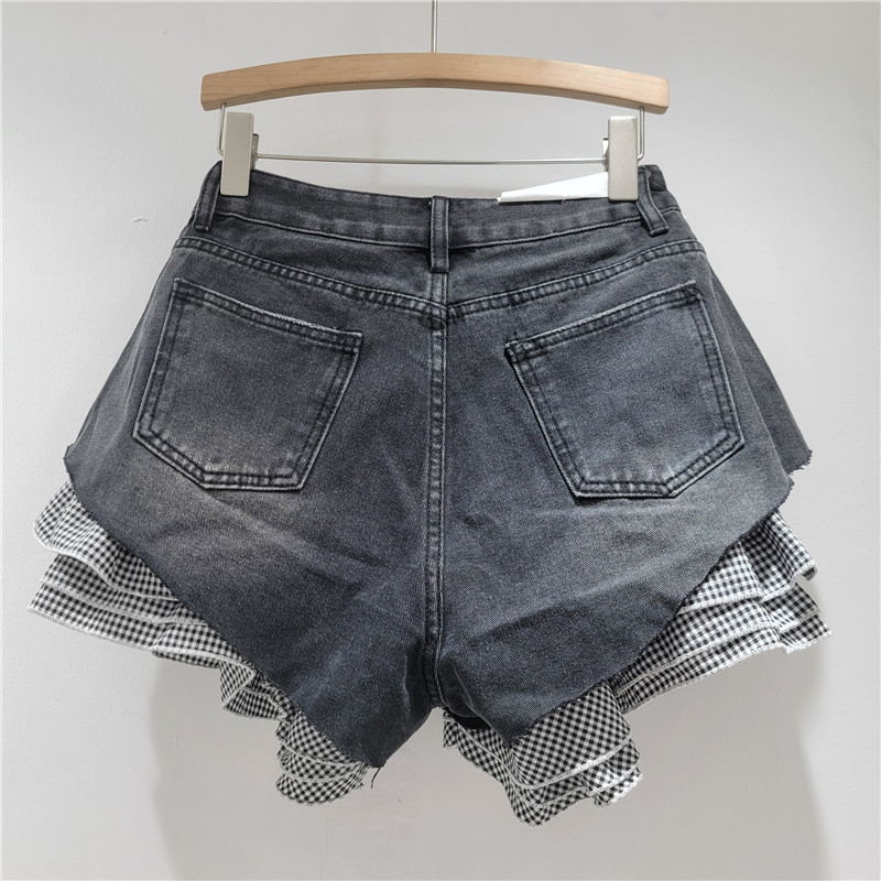 Shorts de Mezclilla de Tiro Alto para Mujer Desmontables con Empalme