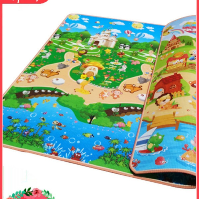 Baby Crawling Mat Thickened Crawling Mat Children's Folding Moisture-Proof Foam Floor Mat Baby Children's Game Blanket Home